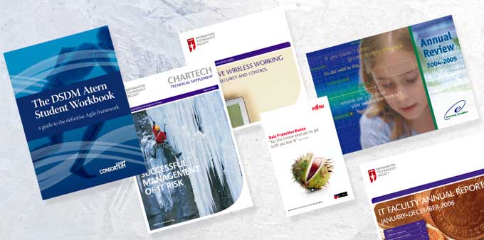  portfolio image of covers of books and publications